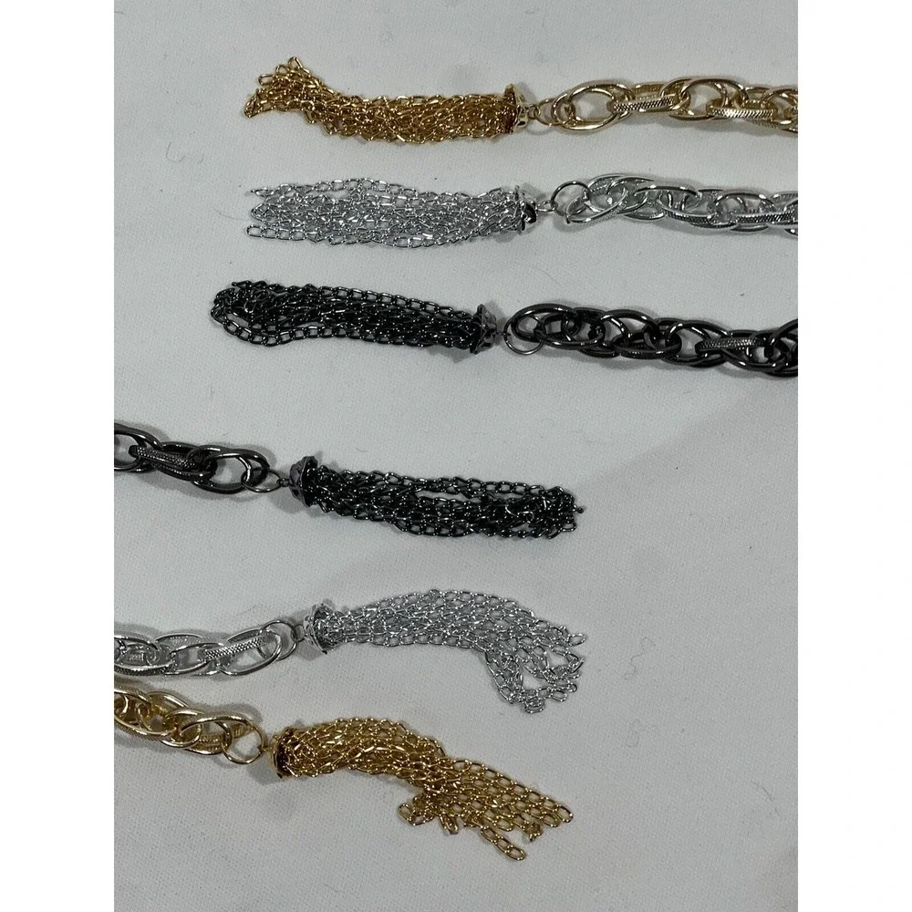 Triple Chain Lap Belt Womens SL Gold Silver‎ Black Y2K Statement